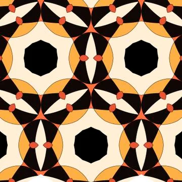 Children abstract ethnic pattern with bright 库存插图