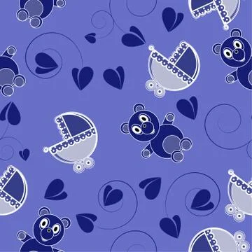 Children abstract seamless pattern Stock Illustration