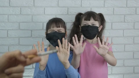 Children against cigarettes. Stock Footage 127056924