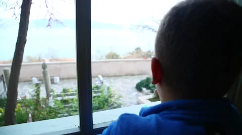 Children alone Stock Footage 42564918