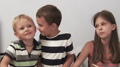 Children and riddles Stock Footage 121733122