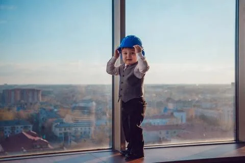 Children architects design Stock Photos