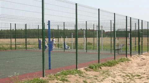 Children are doing on the playground Stock Footage 61847741