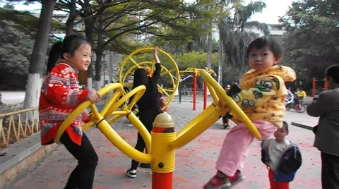 The children are playing Stock Footage 46519463