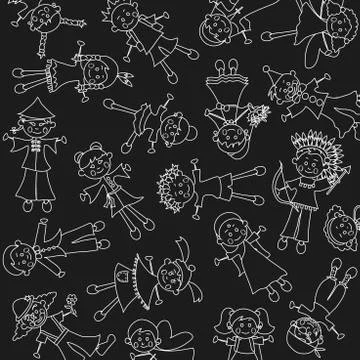 Children background Stock Illustration