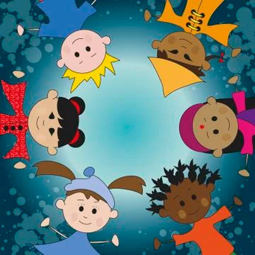 Children background Stock Illustration