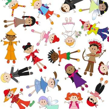 Children background Stock Illustration