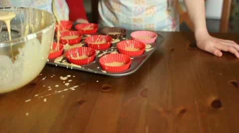 Children baking Stock Footage 22664867