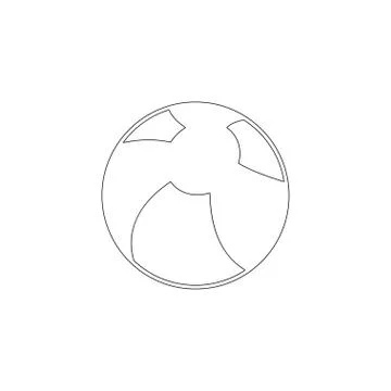 Children Ball. flat vector icon Illustrazione stock