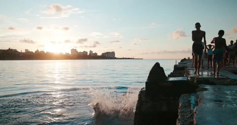CHILDREN BATHING AT THE SEA (2) Video stock 226844053