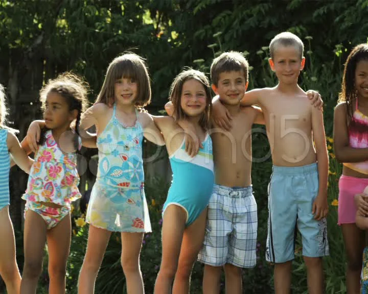 Children in hot sale bathing suits