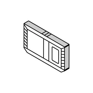 Children bed top view isometric icon vector illustration Stock Illustration