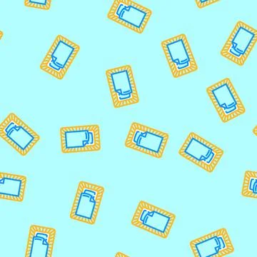 Children bed top view vector seamless pattern イラスト素材