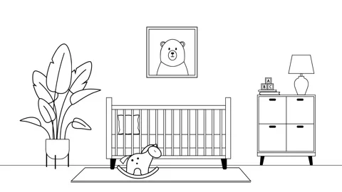 Children bedroom 스톡 동영상 288083416