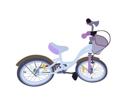 Children Bicycle. Isolated Stock-Illustration