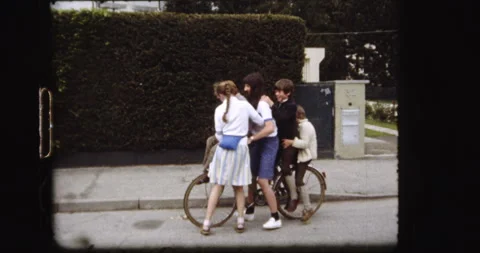 Children on bike Video stock 301291231