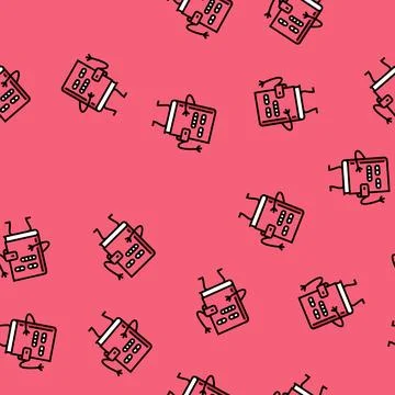 Children book character vector seamless pattern Stock Illustration