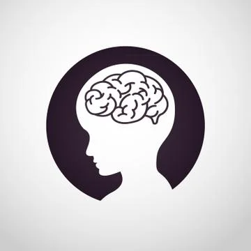 Children brain logo vector Stock Illustration