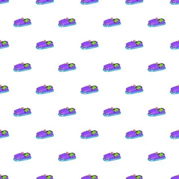 Children bumper machine pattern, cartoon style Stockillustratie