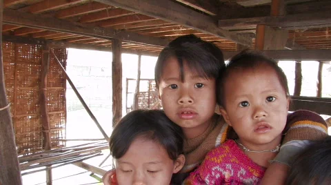 Children in Burma Vídeo Stock 360001