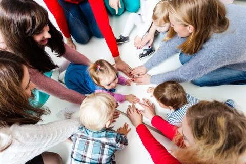 Children in the circle Stock Photos