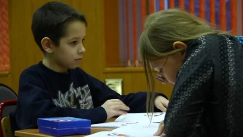 Children in the Classroom Stock Footage 5195739