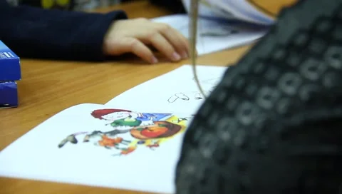 Children in the Classroom Stock Footage 5196158
