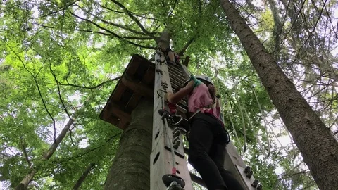 Children climbing Stock Footage 79061721