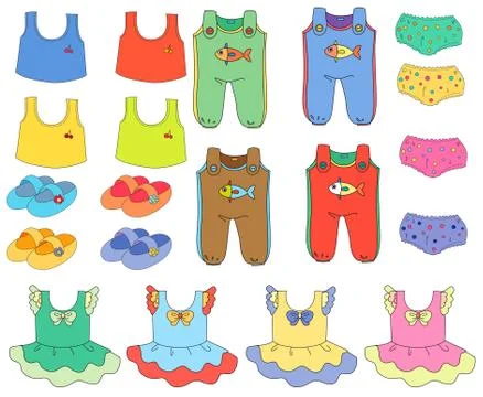 Children clothes Stock Illustration