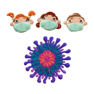 Children-coronovirus Stock Illustration