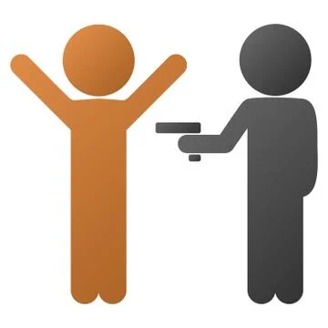 Children Crime Gradient Vector Icon Stockillustratie