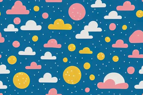 Children cute weather seamless pattern. Beautiful decoration. Weather design  Illustrazione stock