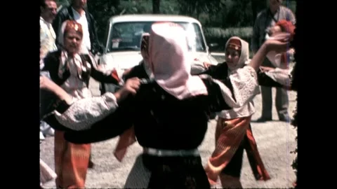 Children Dancing with Car in Background Stock Footage 277585305