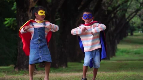 Children dancing happily in the park Stock Footage 221700984