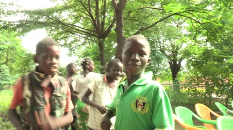 Children dancing in Mali Video stock 51451196