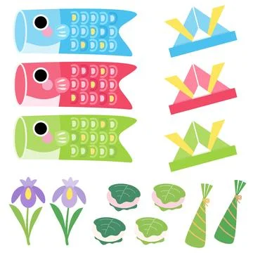 Children day elements Stock Illustration