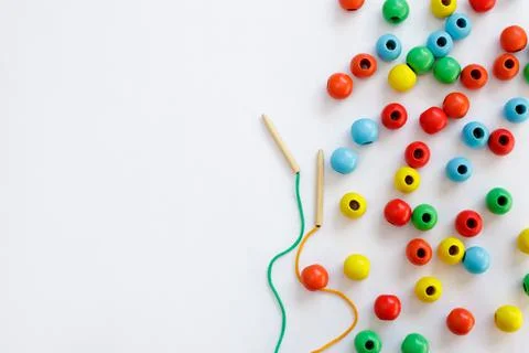Children development, coordination and cognitive skills concept - toy for mot Stockfoto's