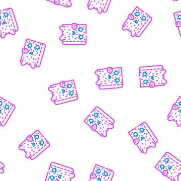 Children diary vector seamless pattern Stock Illustration