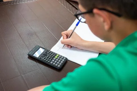 Children doing mathematics, developmental activities, teaching children. Stock Photos
