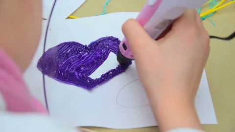 Children draw heart Stock Footage 73855343