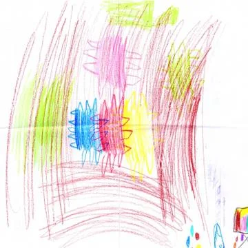 Children Drawing Stock-Illustration