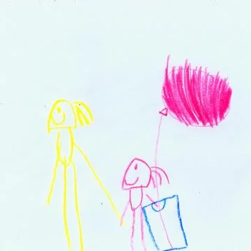 Children Drawing Pencils Stock-Illustration