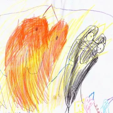 Children Drawing Pencils Stock-Illustration