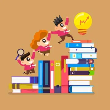Children educations books Stock Illustration
