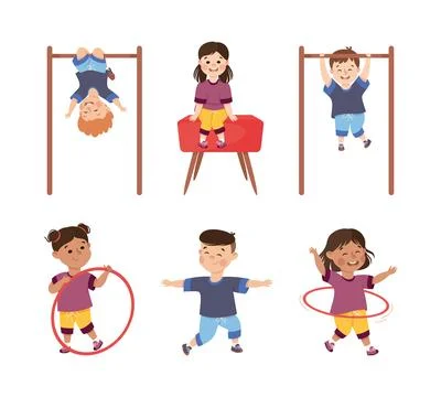 gymnastics for kids clipart chinese