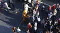 Children Friendly Cartoon and Comic Book Costumes Street Performers, Hollywood HD Footage