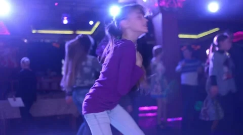 Children Friends Dance Together While At A House Party Together Stock Footage 58480104