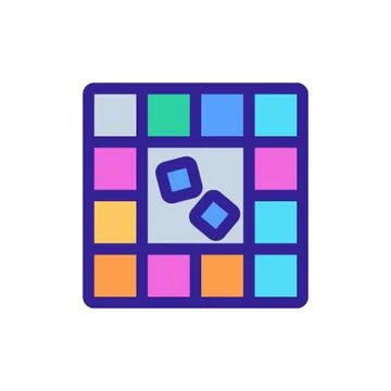 Children game icon vector. Isolated contour symbol illustration Иллюстрация