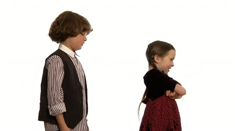 Children having an argument Stock Footage 22663909