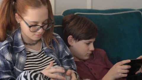 Children at Home Stock Footage 73484761